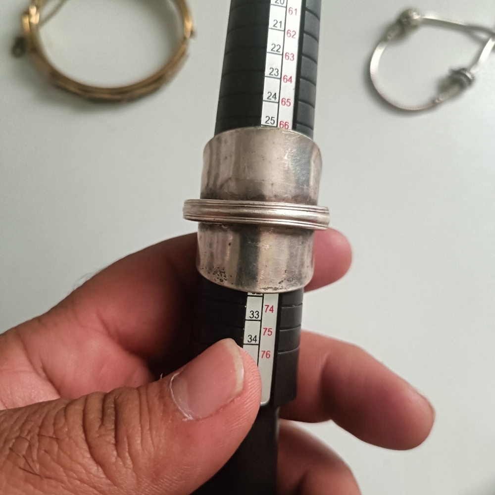 Upcycle Spoon Ring-Mens Boho jewelry size 13